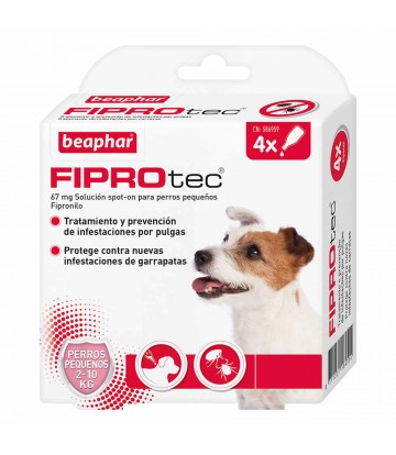 Fiprotec Spot On Perro 2-10kg (4x0,67ml)