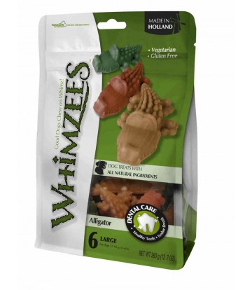 Whimzees Cocodrilo L Mix 11,7cm Bolsa 6u (6uds)