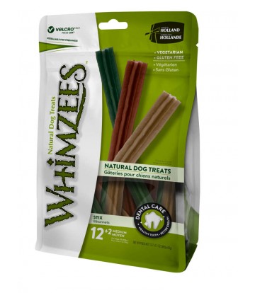 Whimzees Hueso Estrella M Mix 15cm Bolsa 12 (6uds)