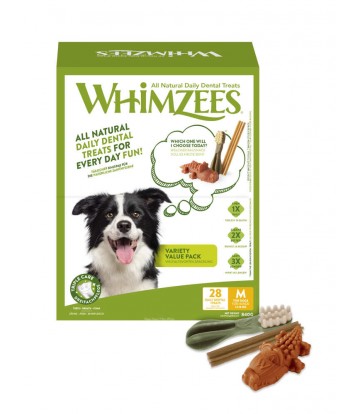 Whimzees Variety Value M Caja Nuevo Diseño 28u/c