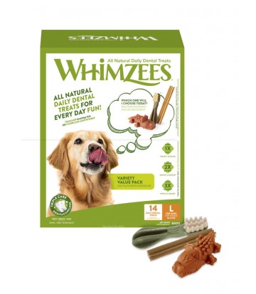 Whimzees Variety Value L Caja Nuevo Diseño 14u/c