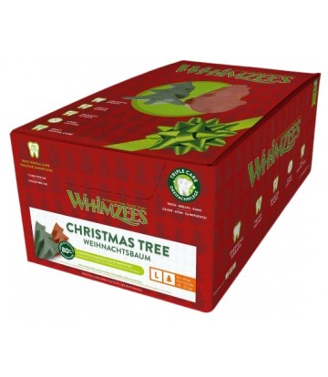 Whimzees Árbol Navidad L 50 piezas