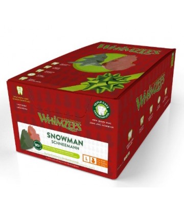 Whimzees Muñeco Nieve L 50 piezas
