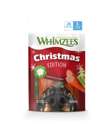 Whimzees Bolsa Muñeco/Árbol Navidad S (6 uds)