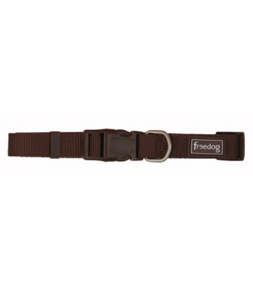 Collar nylon basic MARRÓN 25mm
