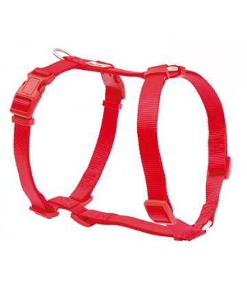 Arnés Nylon Basic Rojo   0,8 x 15/30cm