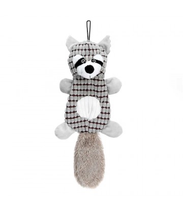 Peluche Mapache Con Sonido Gris Claro 45cm