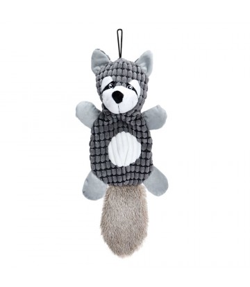 Peluche Mapache Con Sonido Gris Oscuro 45cm