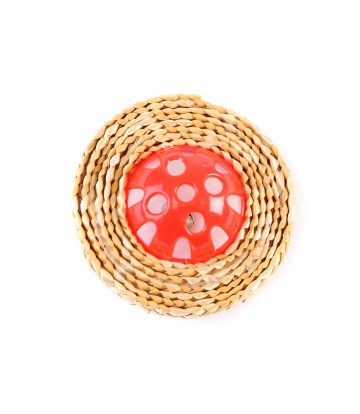 Pelota Con Cinta 7 x 7cm Roja