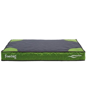 Cama Memory Foam Flat verde 71x122x10cm