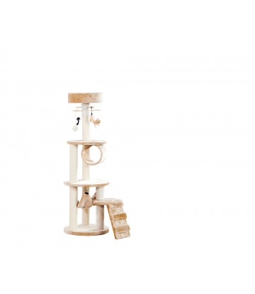 Rascador Flamingo Beige 40x40x125cm