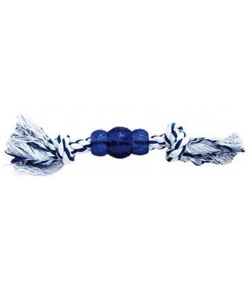 Mordedor blanco-azul 3aros  30cm
