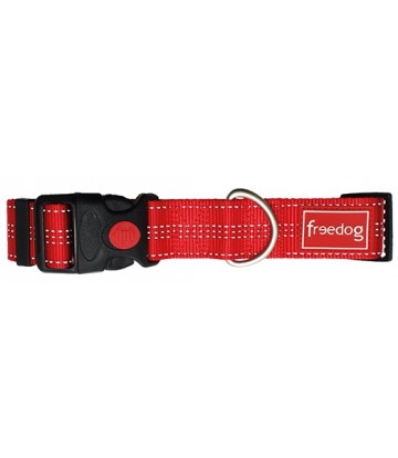 Collar Plus XL nylon 40mm x 55-75cm ROJO