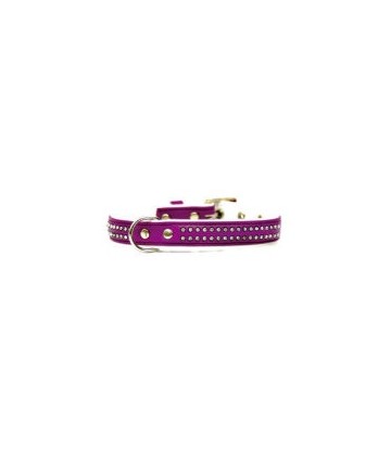 Collar polipiel Brillantes lila 1,3x30cm