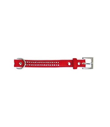 Collar polipiel Brillantes rojo 1,3x35cm