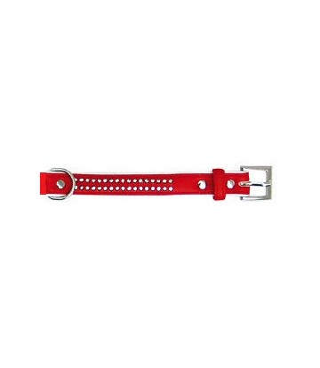 Collar polipiel Brillantes rojo 1,3x40cm