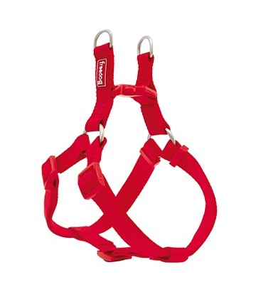 Arnés Nylon Basic Tipo A Rojo 20mmx51-70cm