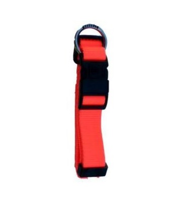 Collar Nylon Neon Naranja Fluor 20mm