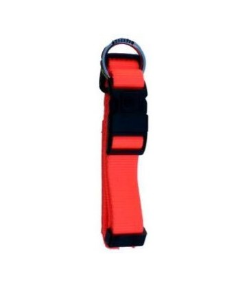 Collar Nylon Neon Naranja Fluor 25mm