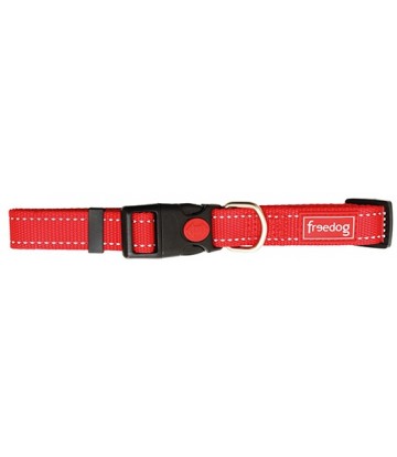 Collar nylon reflect ROJO 20mm