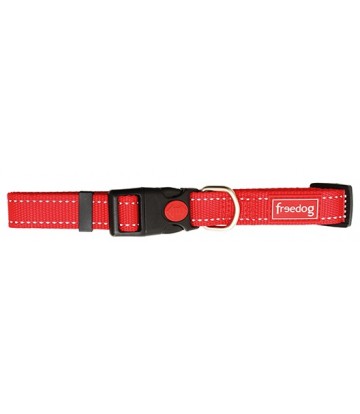 Collar nylon reflect ROJO 25mm