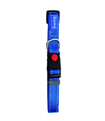 Collar nylon reflect AZUL 10mm