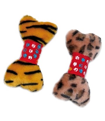 Hueso peluche tigre sonido 15cm