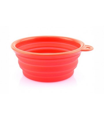 Travel bowl silicone ROJO