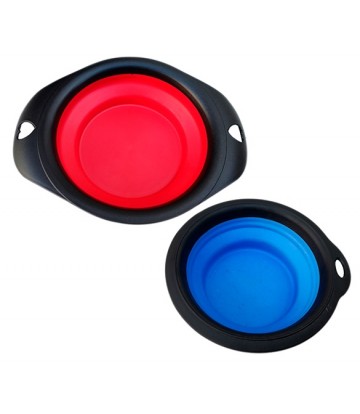 Bowl Plegable TPR Rojo o Azul 19cm 850ml