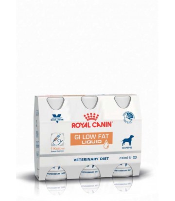 VD Dog Gastro Int Low Fat Liquid 3x200ml