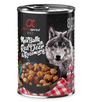 Alpha Spirit Albondigas De Venado Y Romero 400 G (12 uds)