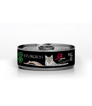 Alpha Spirit Wet Cat Esturion 85Gr (18Uds)