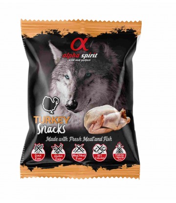 Alpha Spirit Snack de Pavo 50gr (24uds)