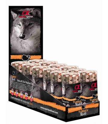 Alpha Spirit Barritas de Pavo Ristra 16 barritas (12uds)