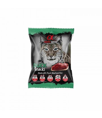 Alpha Spirit Snack de Pato para Gatos 50gr (24uds)