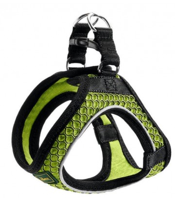 Harness Hilo Comfort XXS mesh, lime with refl. bise