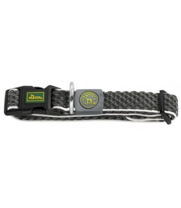 Collar Hilo Vario Basic M mesh, anthracite 33-50 cm