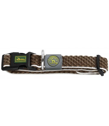 Collar Hilo Vario Basic S mesh, brown 30-43 cm