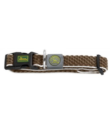 Collar Hilo Vario Basic M mesh, brown 33-50 cm
