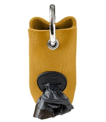 Dispensador Bolsas Yuna Piel Naranja