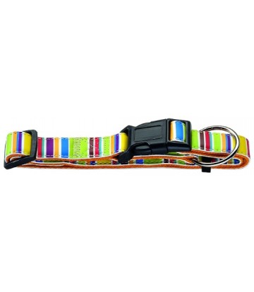 *Collar Fancy Stripes Vario Plus Nylon Multicolor*
