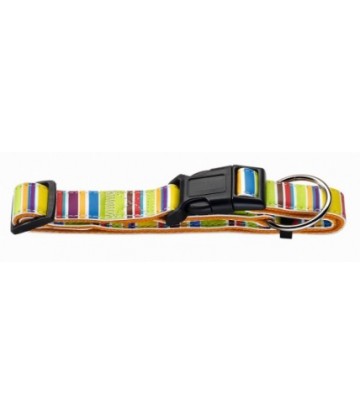 *Collar Fancy Stripes Vario Plus Nylon Multicolor*