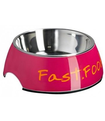 *Comedero Melamina Fast Food 350ml*DX*