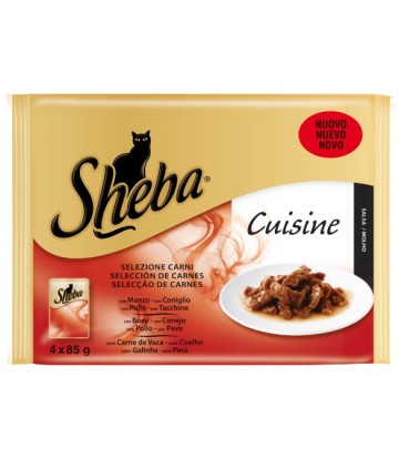 Sheba Carne En Salsa 4X85Gr (13Uds)