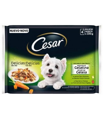 Cesar Multipack Pouch Selec En Gelat 4*100Gr (13Uds)