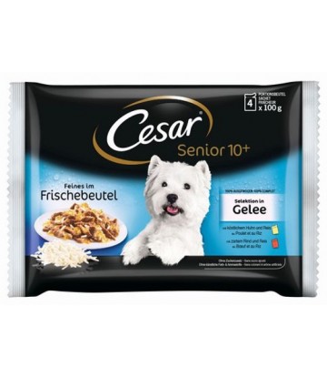 Cesar Multipack Pouch Senior 4x100gr (13uds)