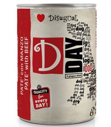 D-Day Dog Wet Ternera 400gr (6uds)