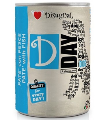 D-Day Dog Wet Pescado 400gr (6uds)