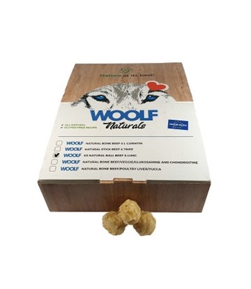 W Naturals Bolitas Ternera y pulmón 900gr/caja aprox150uds