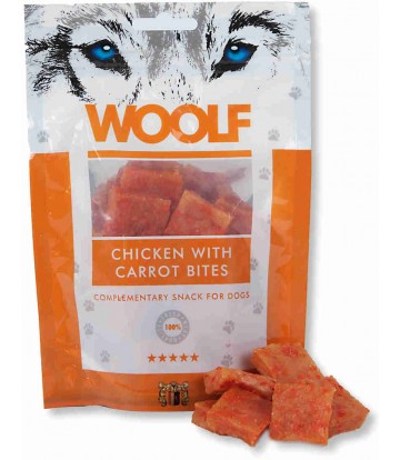 Woolf Chicken With Carrots Bites 100gr
